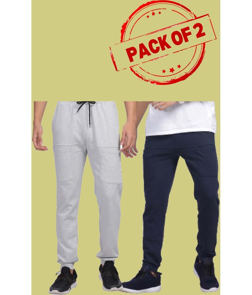     			TiberFashion Multicolor Cotton Men's Joggers ( Pack of 2 )