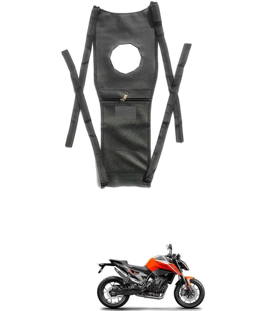     			BuddyBuzz Bike Tank Cover Bike Tank Bag with Mobile Pouch Artificial Leather Stretchable Material Use for KTM 790 Duke