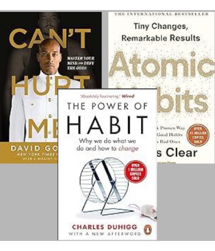     			Can't Hurt Me + Atomic Habits + The Power Of Habit