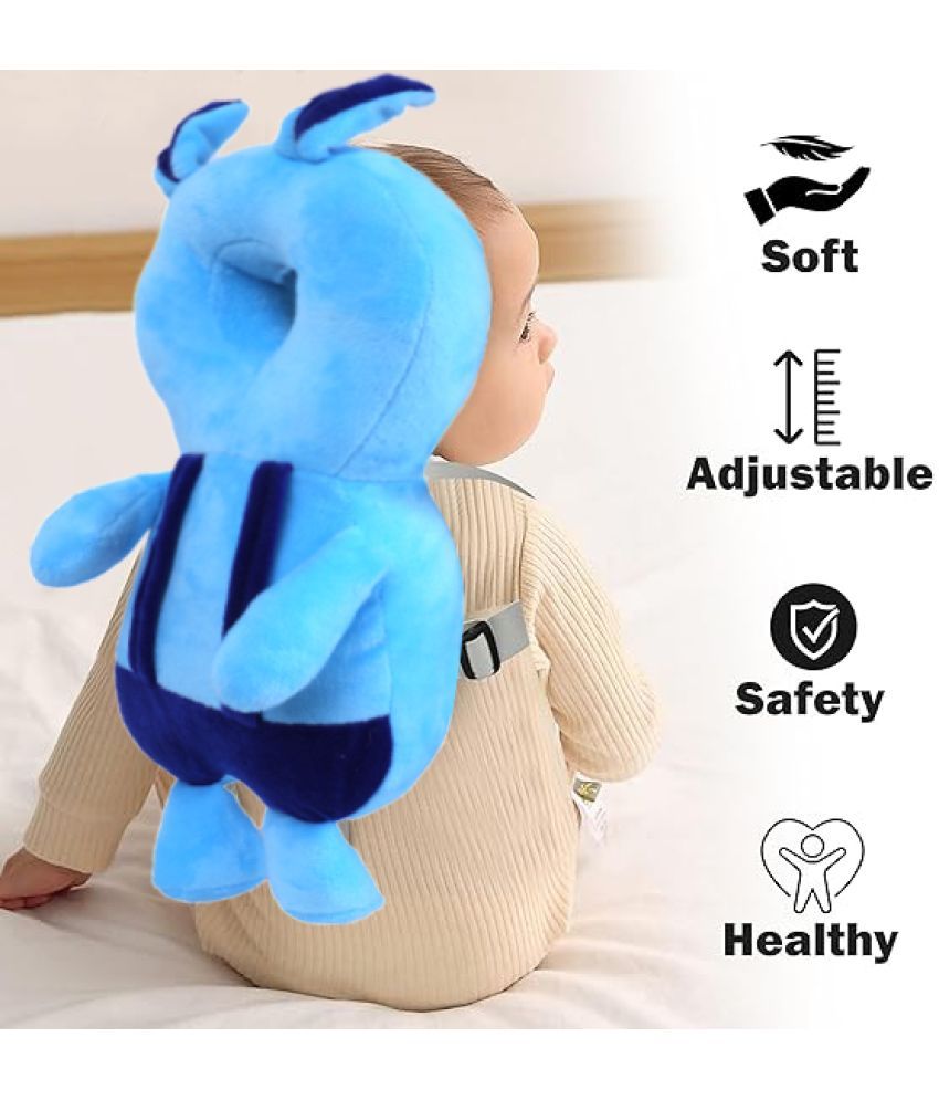     			HUG PUPPY Blue Cotton Baby Helmet