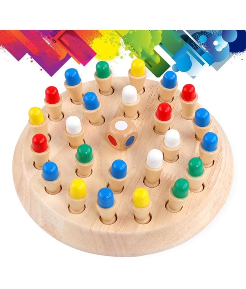     			Matching Games, Wooden Memory Match Stick Chess Game,BLOWEST Colorful Memory Chess, Funny Block Board Game, Early Educational Toy, Brain Trainig Games