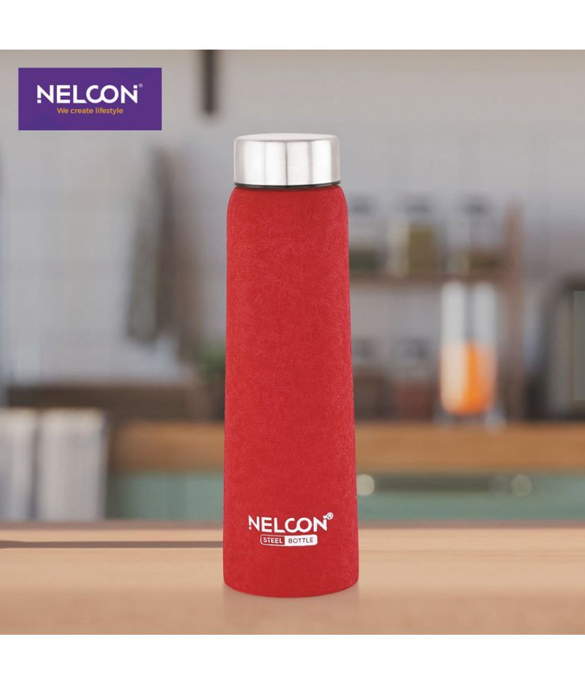     			Nelcon Absolute Crocz Red Stainless Steel Water Bottle 1000 mL ( Set of 1 )