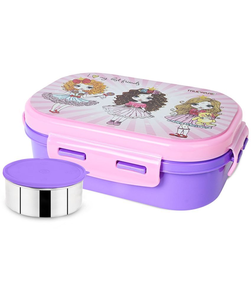     			Trueware - Purple Stainless Steel Insulated Lunch Box ( Pack of 1 )