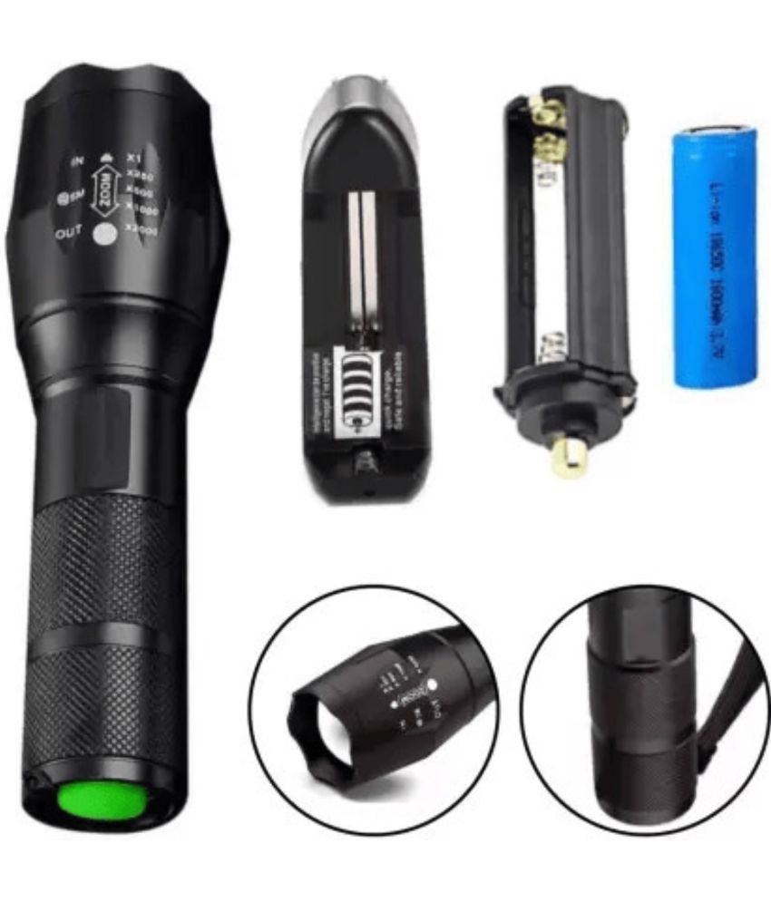     			Vaxtore - Above 50W Rechargeable Flashlight Torch ( Pack of 1 )