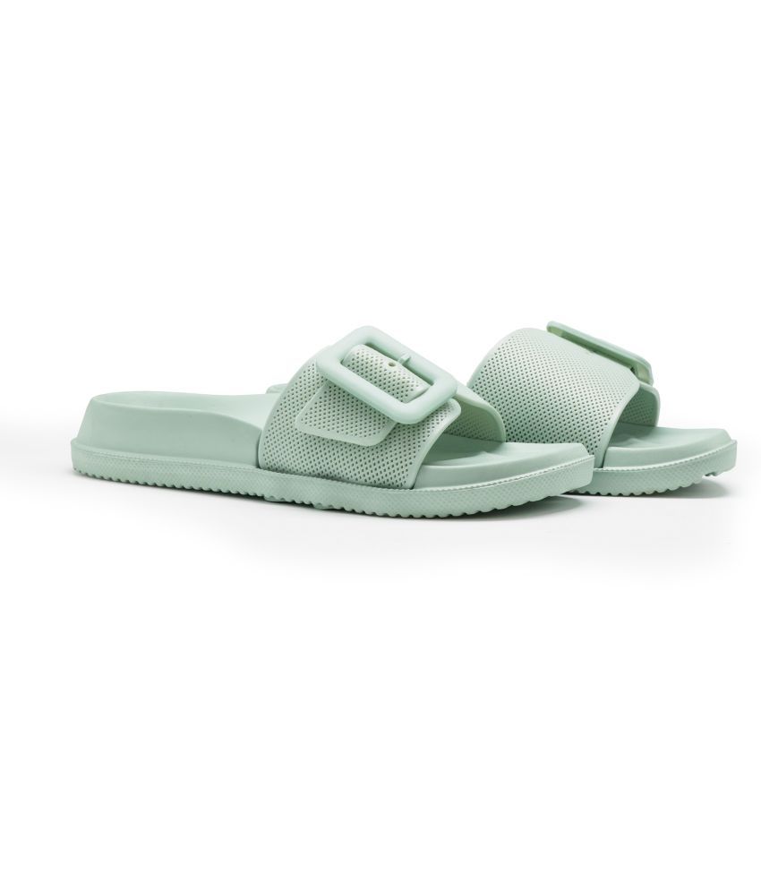     			ASIAN Green Women's Slide Flip Flop