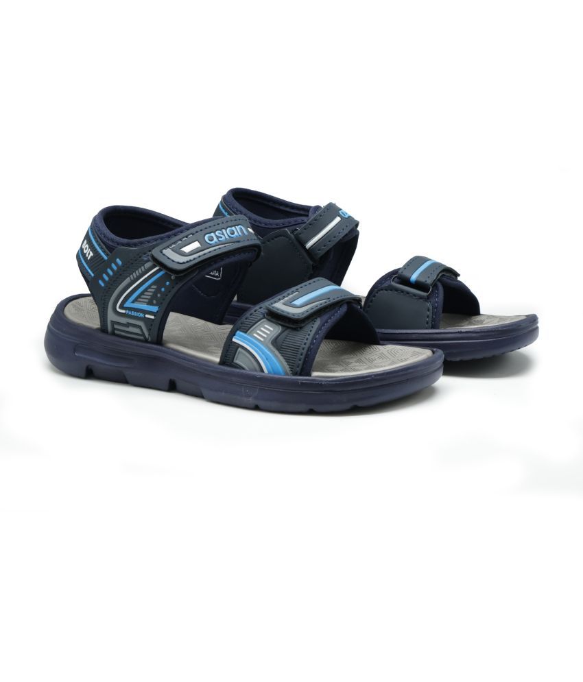     			ASIAN - Navy Men's Floater Sandals