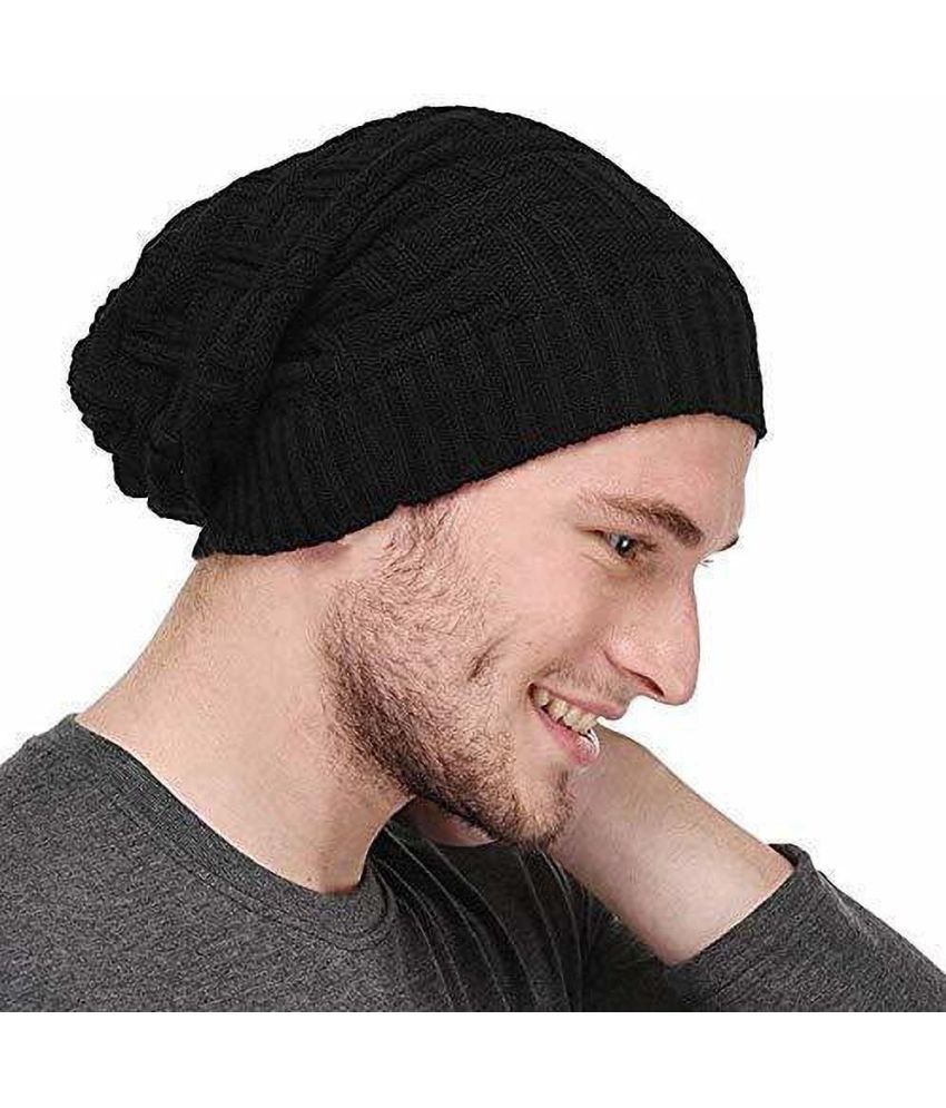     			Bolax Pack of 1 Woollen Men's Cap ( Black )