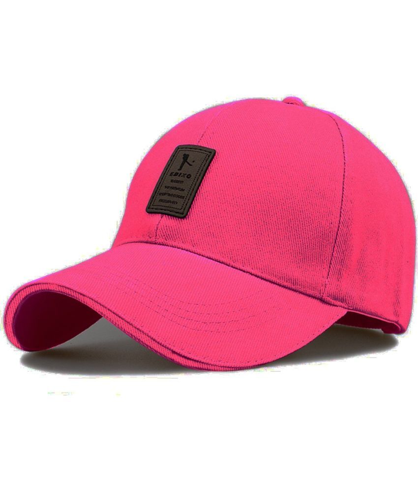     			Bolax Pack of 1 cotton Men's Cap ( Pink )