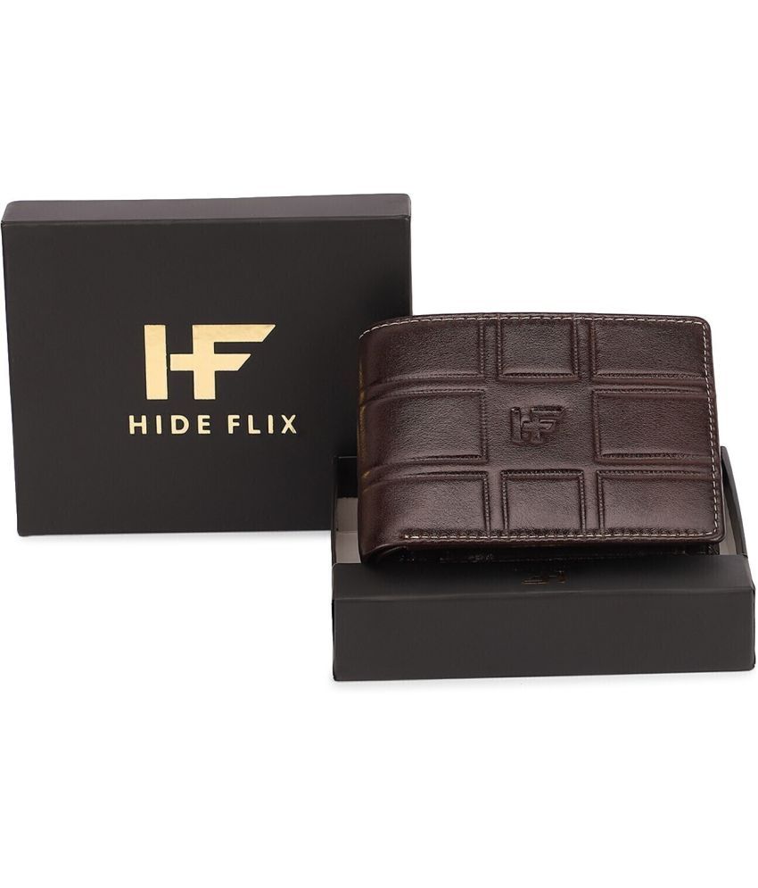     			HIDEFLIX 100% Leather Solid Men's Regular Wallet With 5 Slots For Card ( Tan , Pack of 1 )