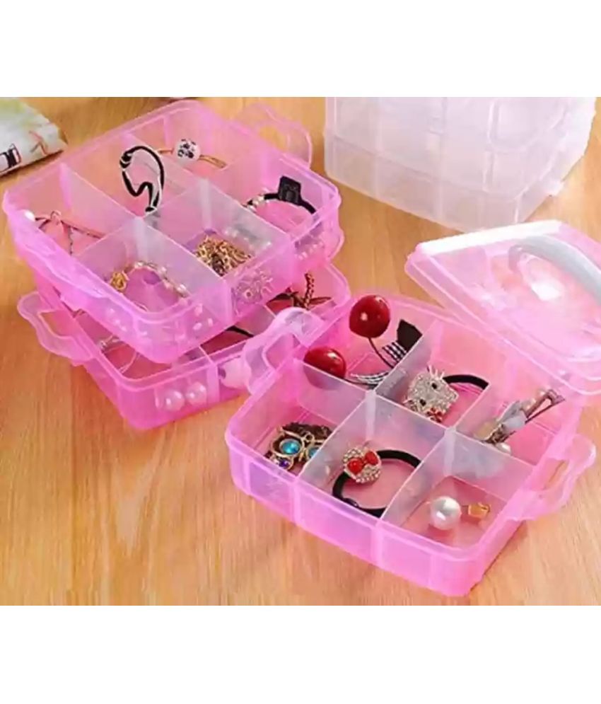     			Stysol Jewelry Organiser Box with 18 Grids Partitions Storage Boxes Storage Box, Vanity box Jewelry Box,  Box