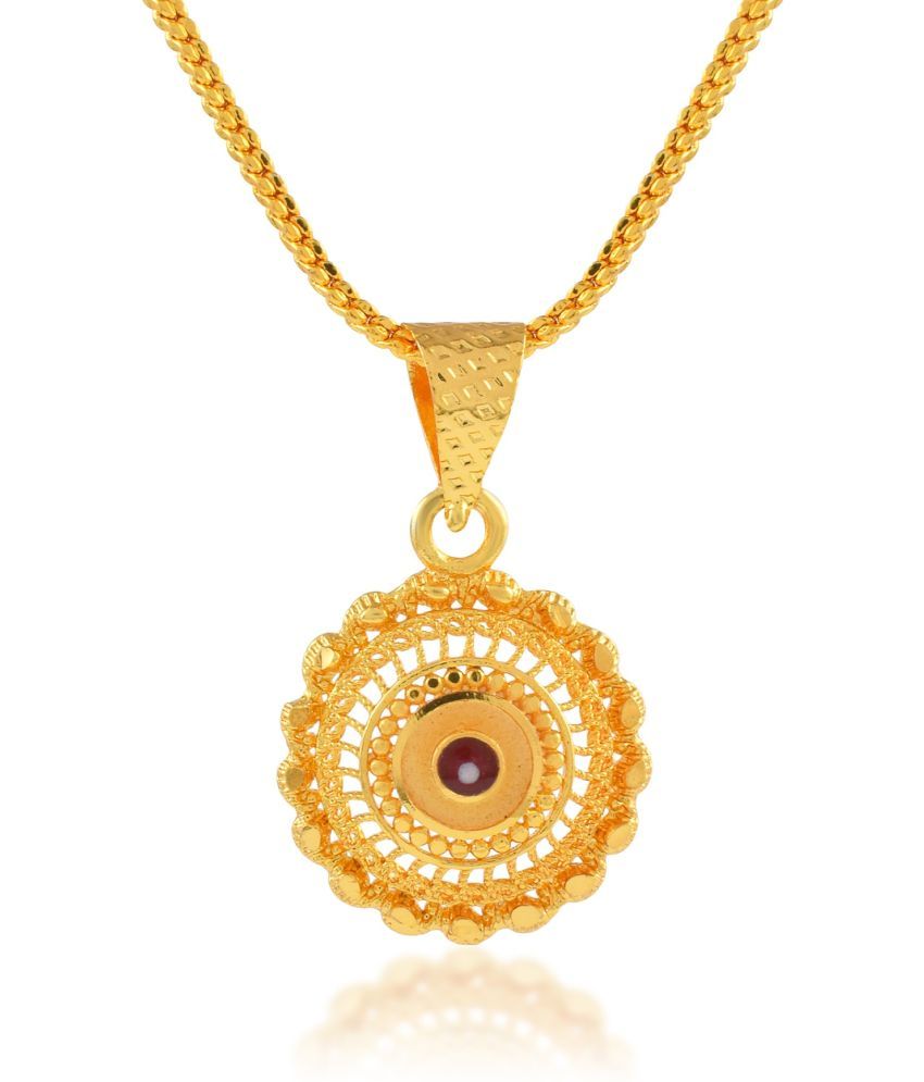     			ADMIER Golden Pendant set ( Pack of 1 )