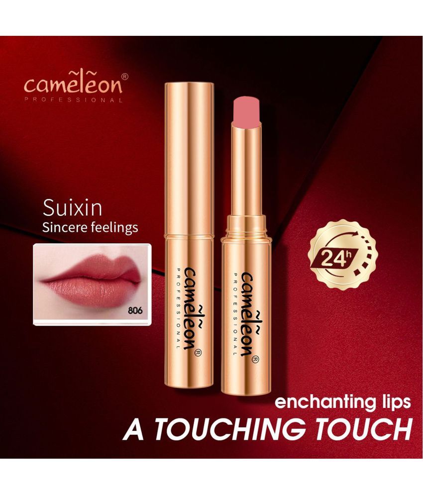     			Cameleon Peach Matte Lipstick 4