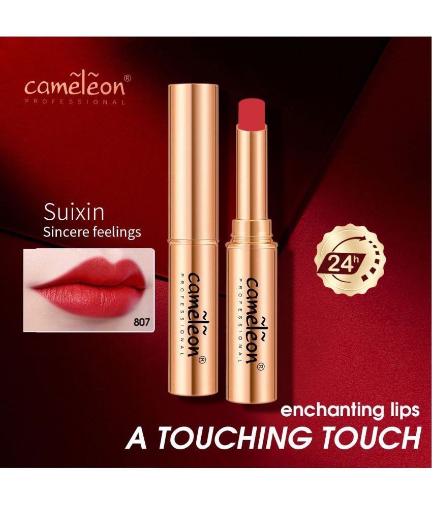     			Cameleon Red Matte Lipstick 4