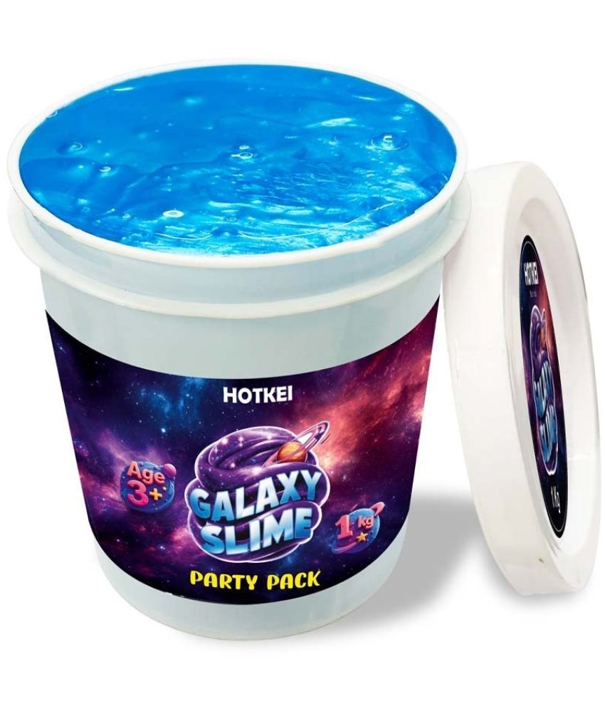     			HOTKEI (1 Kg) Blue Galaxy Slime for Kids DIY Fruit Scented Metallic Magic Toy Slimy Slime Gel Jelly Putty Art Toys Birthday Gift Box for Boys Girls 3 to 10 Years