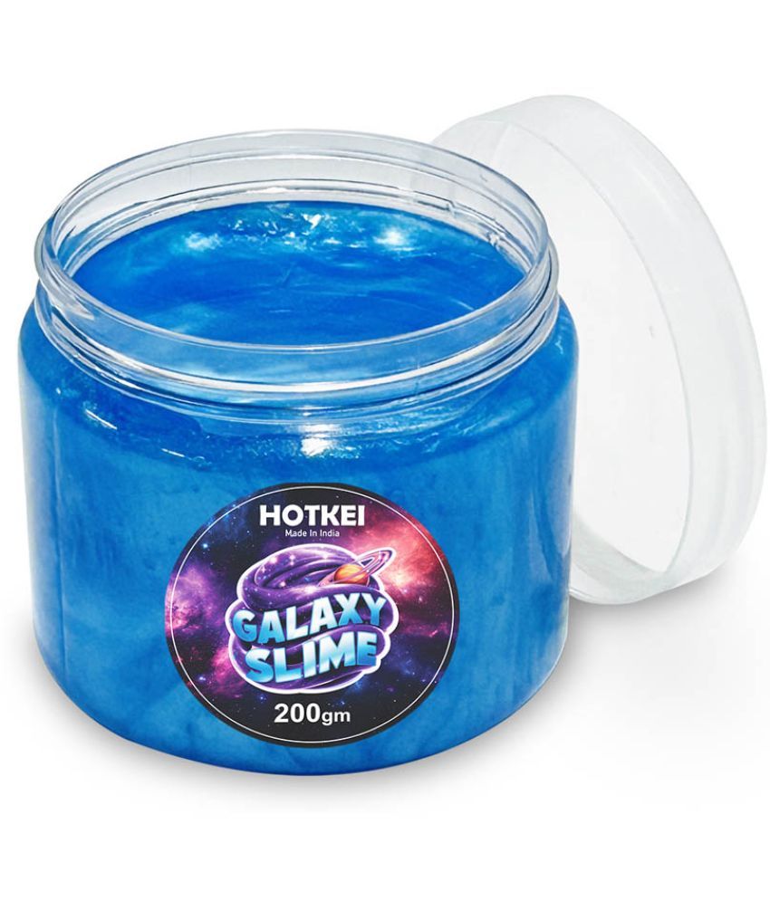     			HOTKEI (200 gm) Blue Galaxy Slime for Kids DIY Fruit Scented Metallic Magic Toy Slimy Slime Gel Jelly Putty Art Toys Birthday Gift Box for Boys Girls 3 to 10 Years