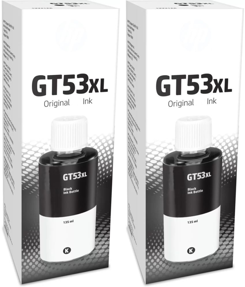     			KALAR GT53XL Black Ink ( 135 ml ) Pack of 2 For Ink Tank 115/116/310 Printer, 315/319/410/415/416/419/457 & 5810/5820/5821 Printers