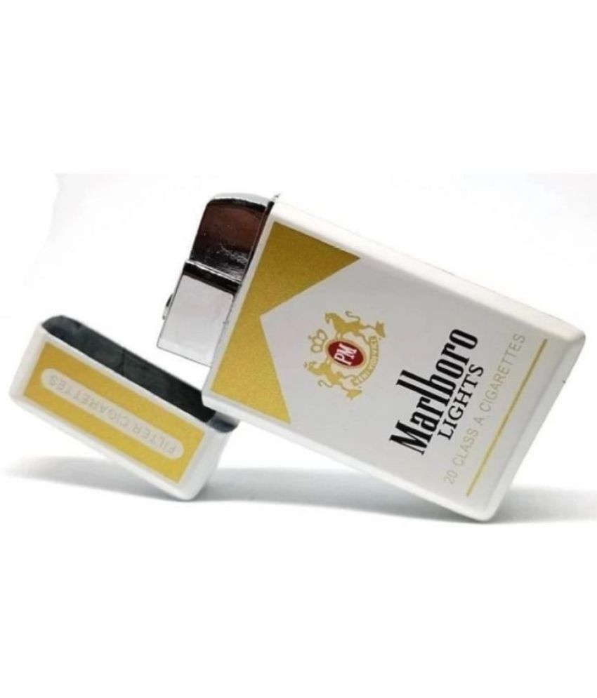     			Kadio White Iron Cigarette Lighter ( Pack of 1 )