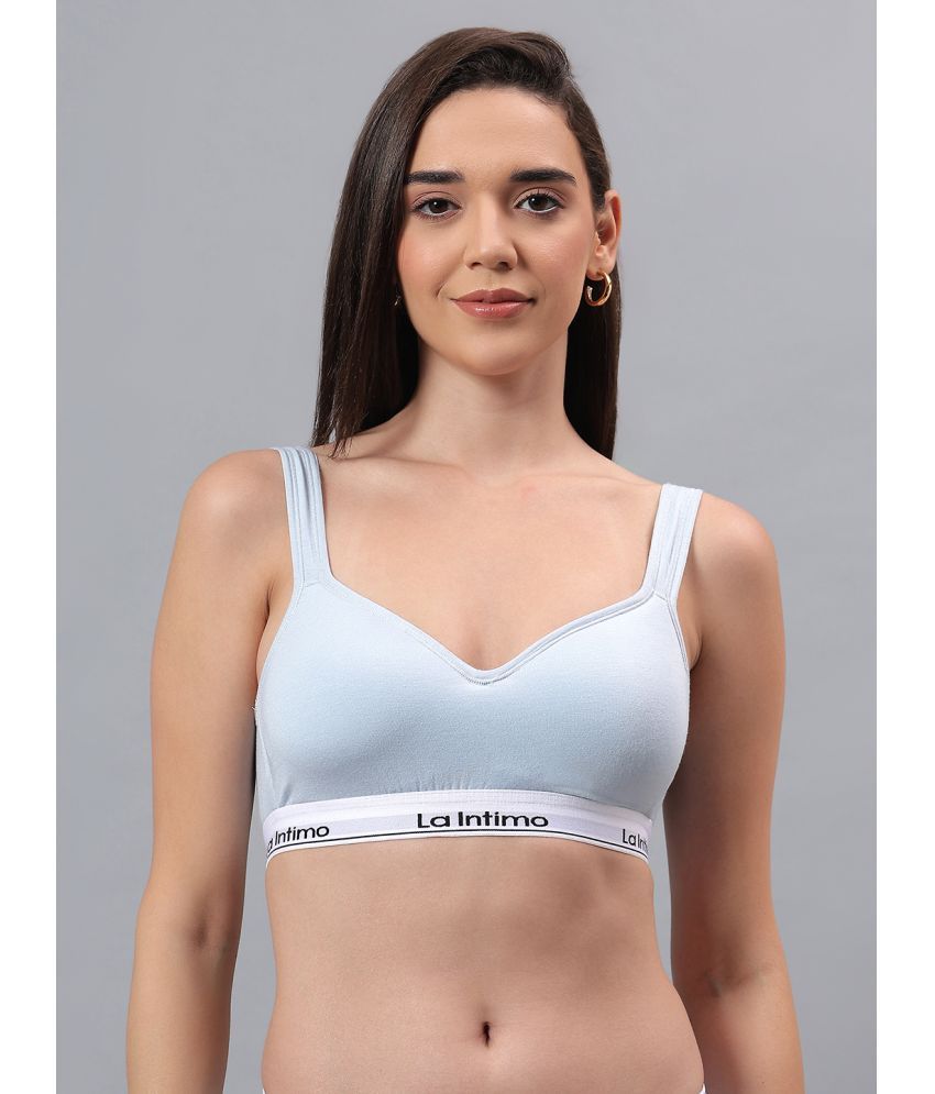     			La Intimo Pack of 1 Modal Lightly Padded Push Up Bra For Women ( Light Blue )