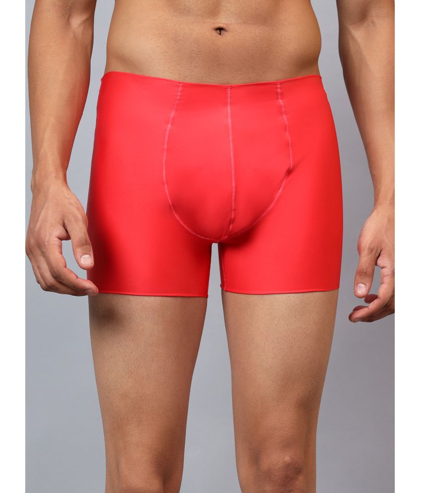     			La Intimo Pack of 1 Nylon Trunks For Men's ( Red )