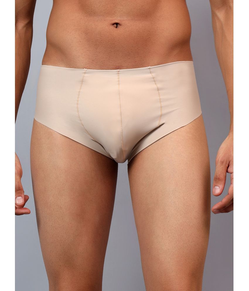     			La Intimo Pack of 1 Nylon Briefs For Men's ( Beige )