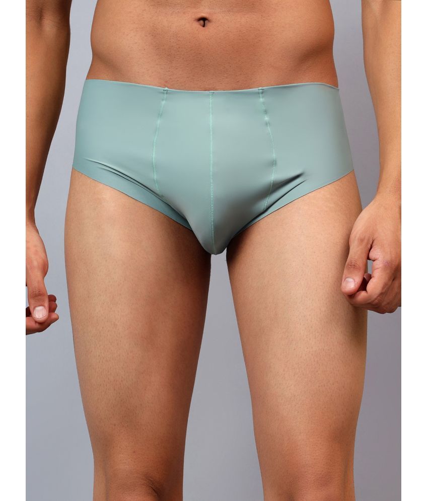     			La Intimo Pack of 1 Nylon Briefs For Men's ( Green )