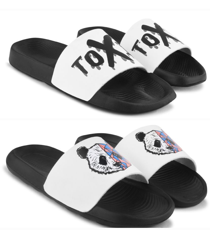     			PERY PAO Multi Color Men's Slide Flip Flop