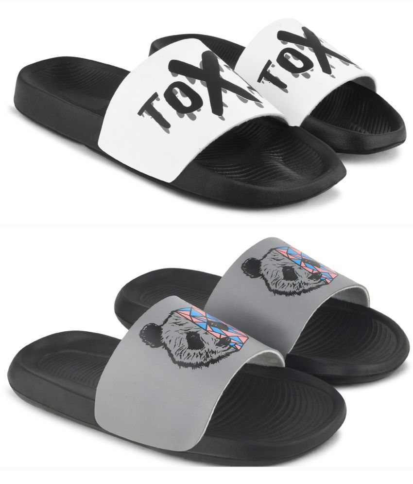     			PERY PAO Multi Color Men's Slide Flip Flop