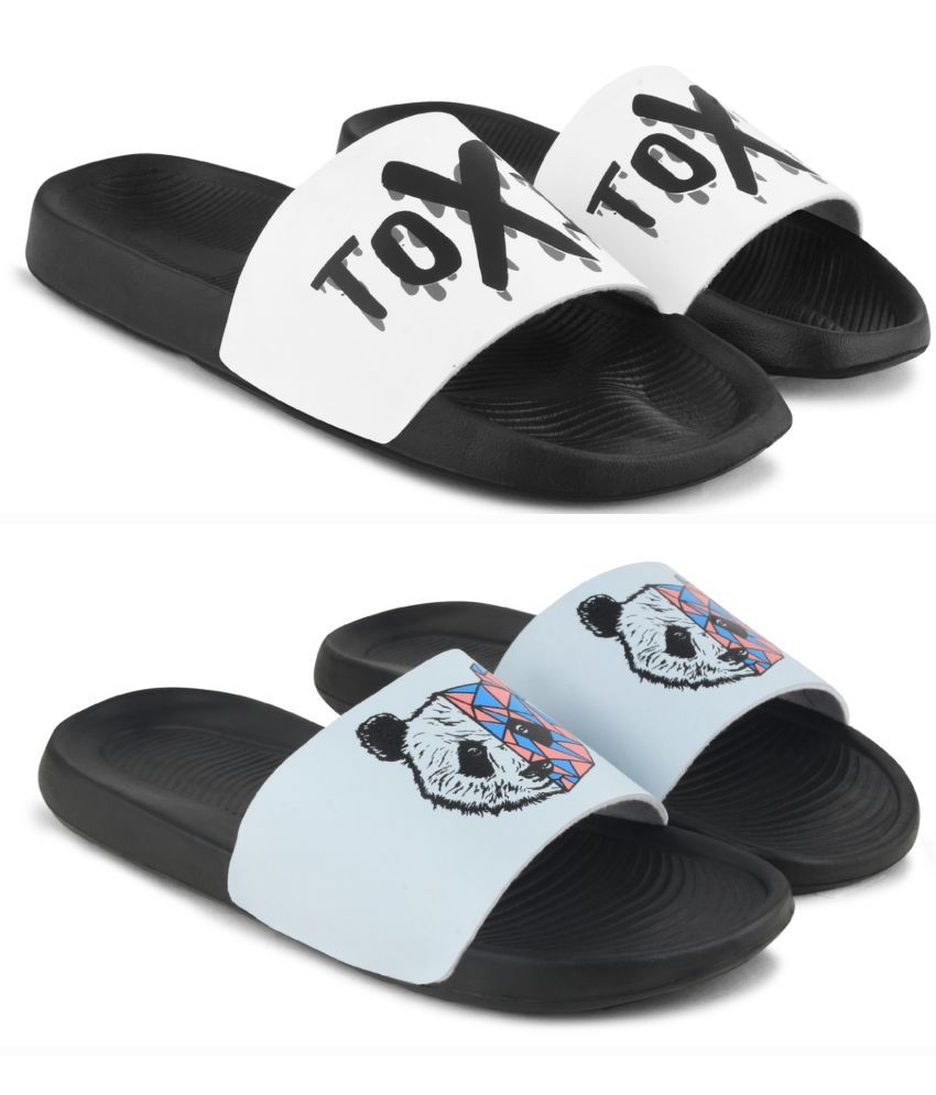     			PERY PAO Multi Color Men's Slide Flip Flop