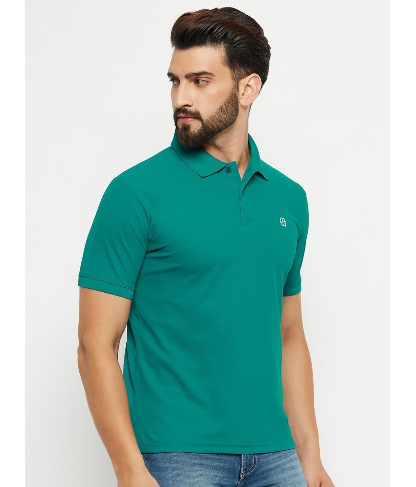     			renuovo Pack of 1 Cotton Blend Regular Fit Solid Half Sleeves Men's Polo T Shirt ( Mint Green )