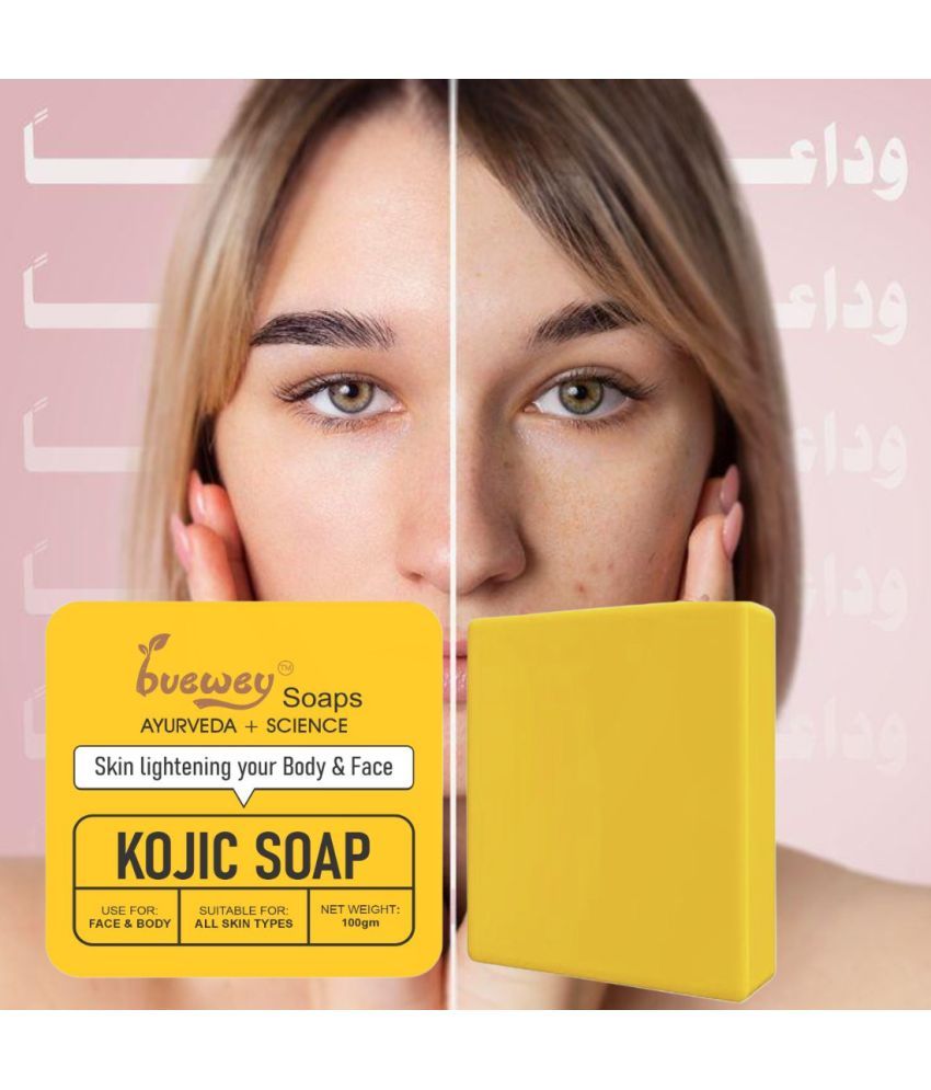     			BUEWEY Beauty Kojic Acid Soap with Niacinamide Soap for All Skin Type ( Pack of 1 )