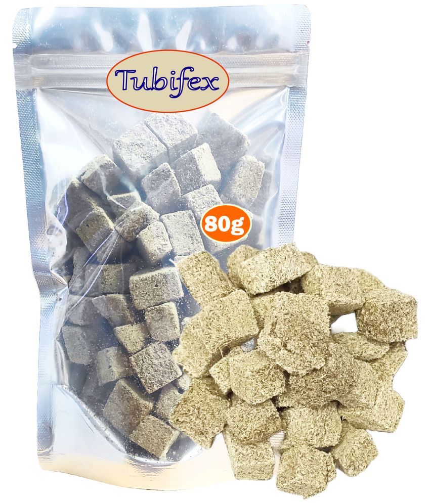     			Freeze Dry Tubifex Worms Fish Food Suitable for Guppies, Betta, Tetra, Oscar, Mollies, Gold Fish, Cichlids & All Other Finicky Fish from Baby to Adult