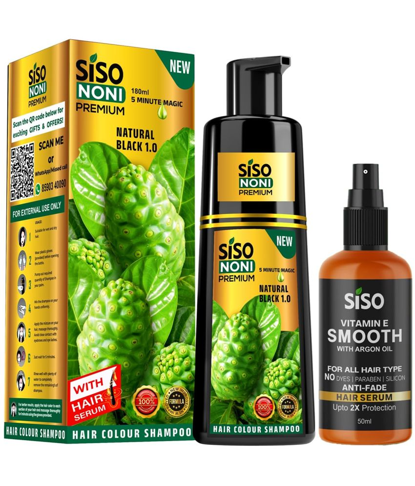     			Siso Noni Premium Hair Color Shampoo, 180ml,Pack of 1