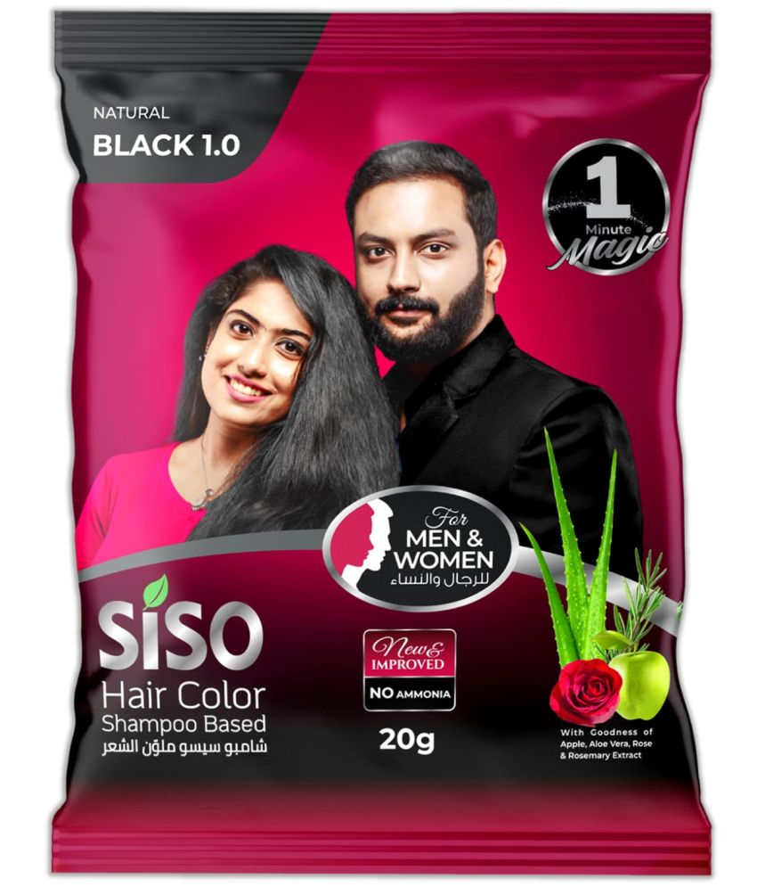     			Siso 1 Minute Magic Permanent Hair colour shampoo, 400ml (20ml each), 20 pcs