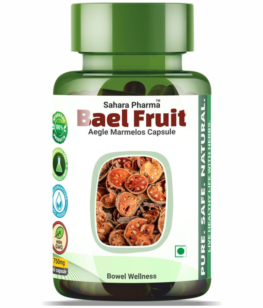     			Sahara Pharma Bael Fruit - Aegle marmelos Capsule | Non GMO, Gluten Free | 750mg - 60 Capsule