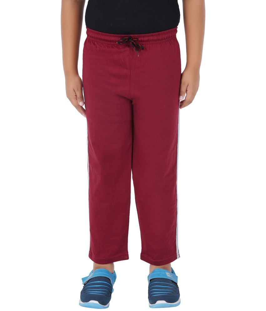     			kukke Pack of 1 Boys Cotton Trackpant ( Red )