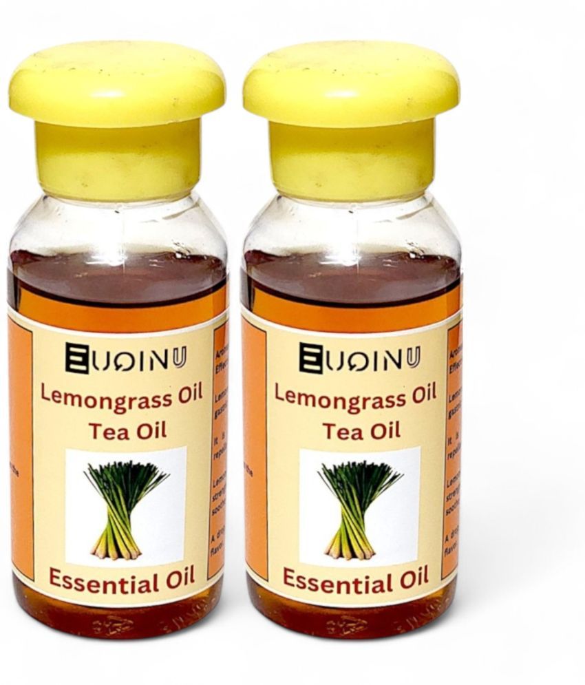     			Euqinu Lemongrass Essential Oil 60 mL ( Pack of 2 )