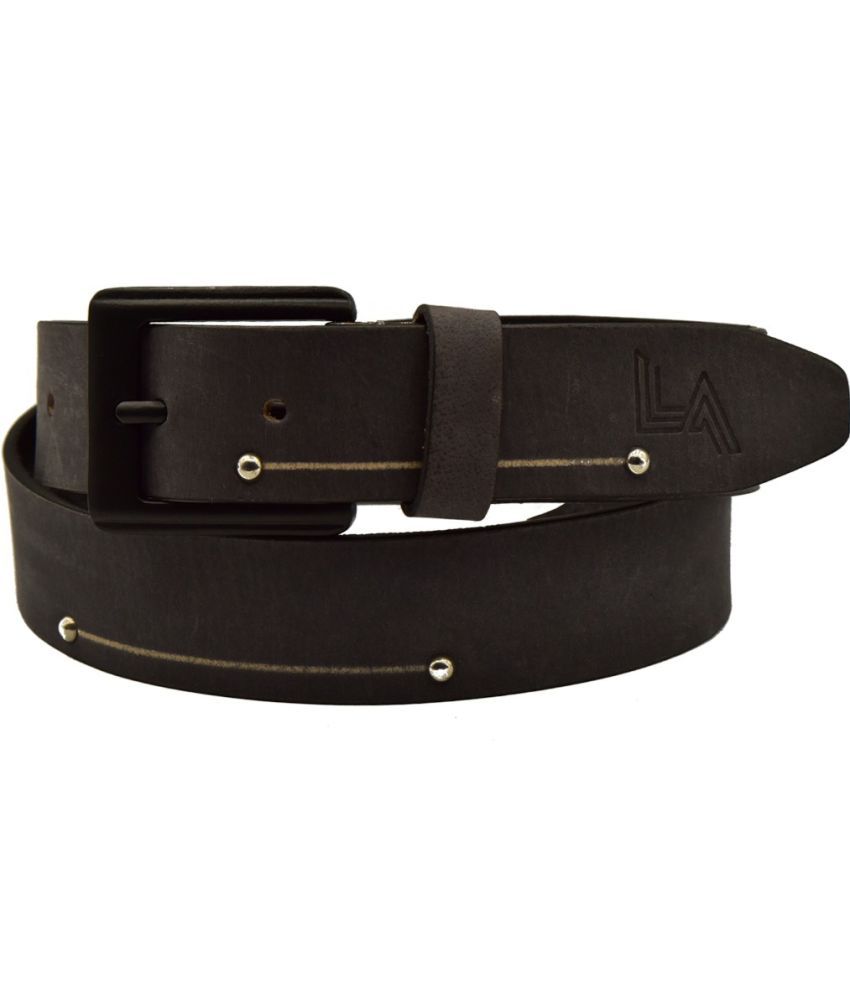     			LEVART - Gray 100% Leather Men's Casual Belt ( Pack of 1 )