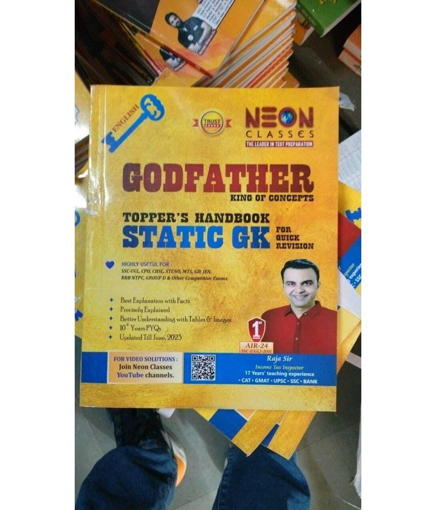     			Neon Classes Static Gk Godfather King Of Concepts Toppers Handbook Static Gk For Quick Revision | English Medium | Latest Edition (Paperback, Raja Sir) (BOOK, Raja Sir)