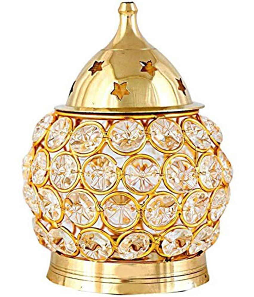     			T-KA108 Akhand Diya Brass & Borosilicate Glass ( 6.5 inches )