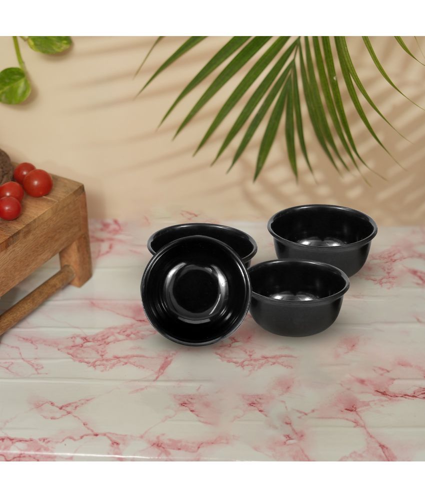     			ARIYA 596-RING-BOWL Melamine Plain Serving Bowl 9 cm ( Set of 4 ) Black