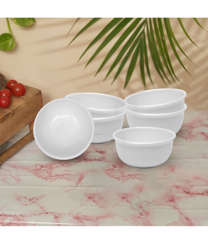     			ARIYA 596-RING-BOWL Melamine Plain Serving Bowl 9 cm ( Set of 6 ) White