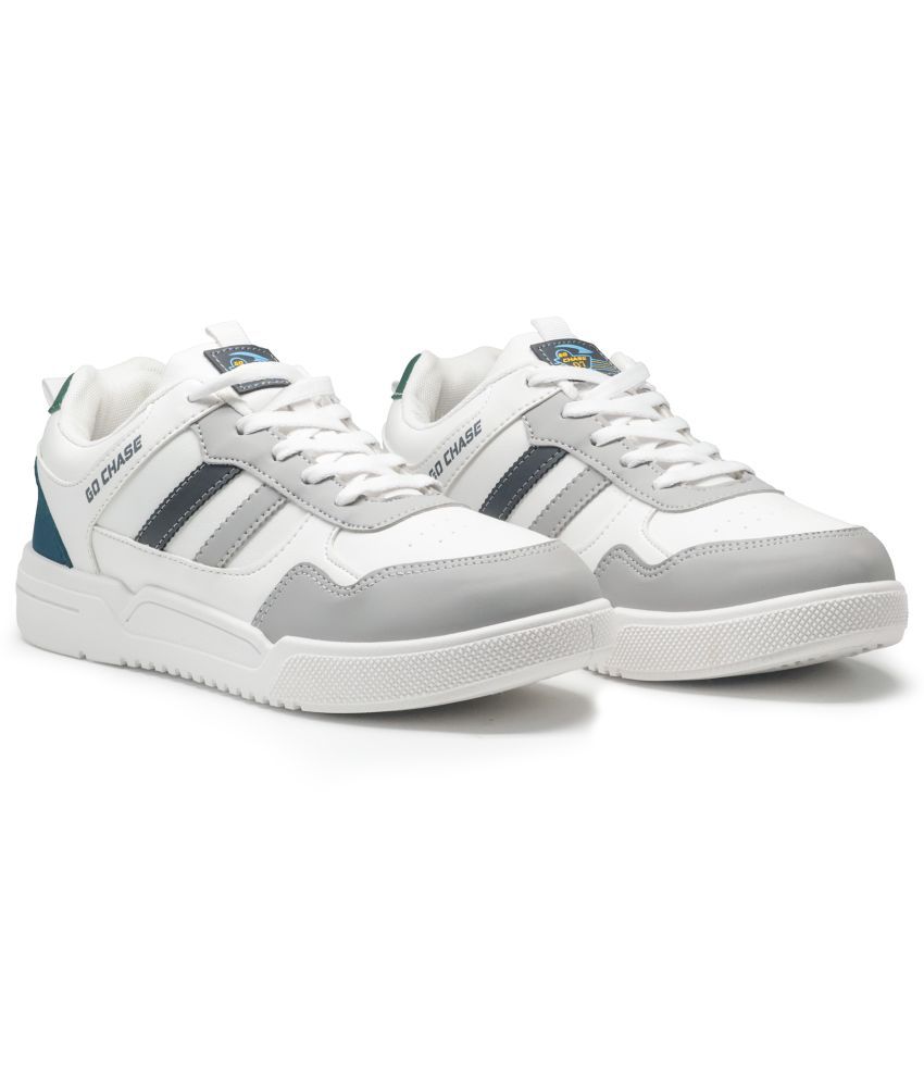     			ASIAN CRUZER-01 Light Grey Men's Sneakers