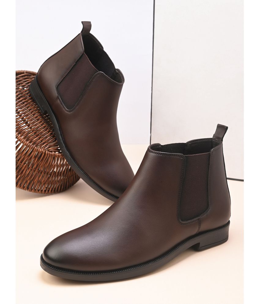     			Fentacia Brown Men's Chelsea Boots