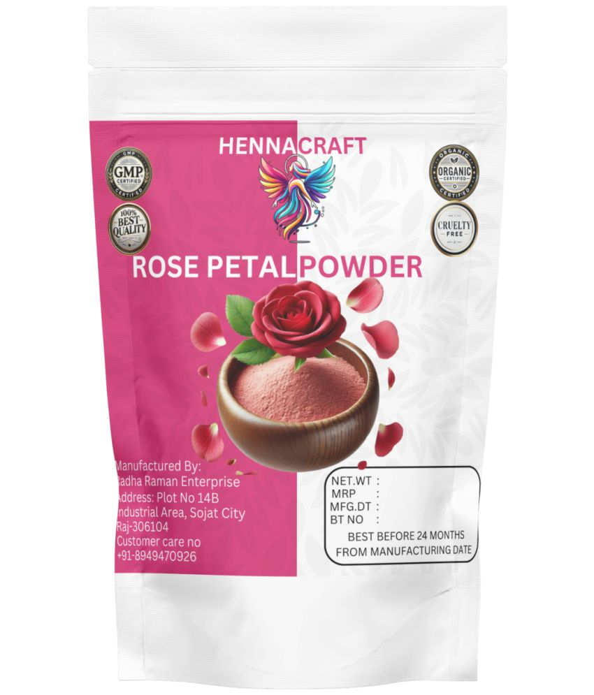     			Henna craft Rose Petal Powder  hair care  face Deep Conditioner 100 g