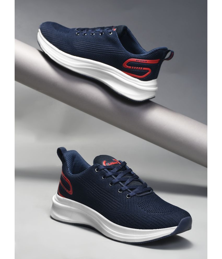     			Lakhani Aashirwad Kick-11 Navy Men's Sports Running Shoes