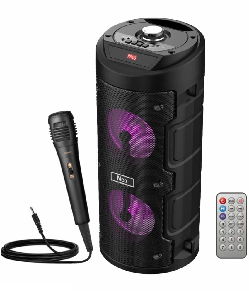     			Neo KARAOKE MIC TOWER 60 W Bluetooth Speaker Bluetooth V 5.3 with USB Playback Time 6 hrs Assorted