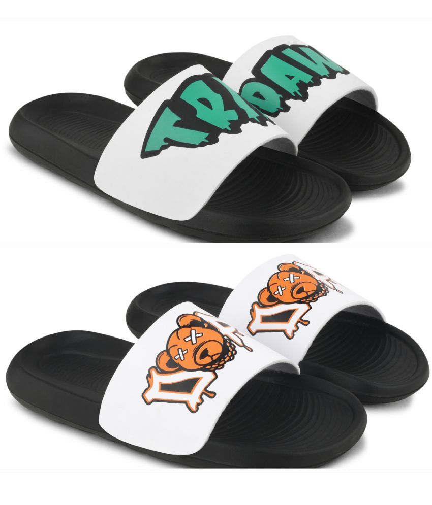     			PERY PAO Multi Color Men's Combo Slipper