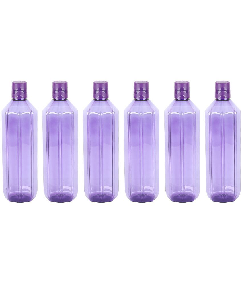     			PearlPet Gemini-blue Purple PET Water Bottle 1000 mL ( 6 )