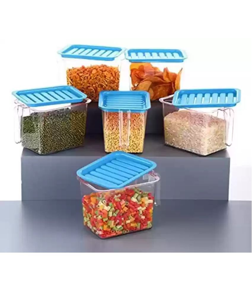     			Stysol Fridge Container Plastic Multicolor Dal Container ( Set of 6 )