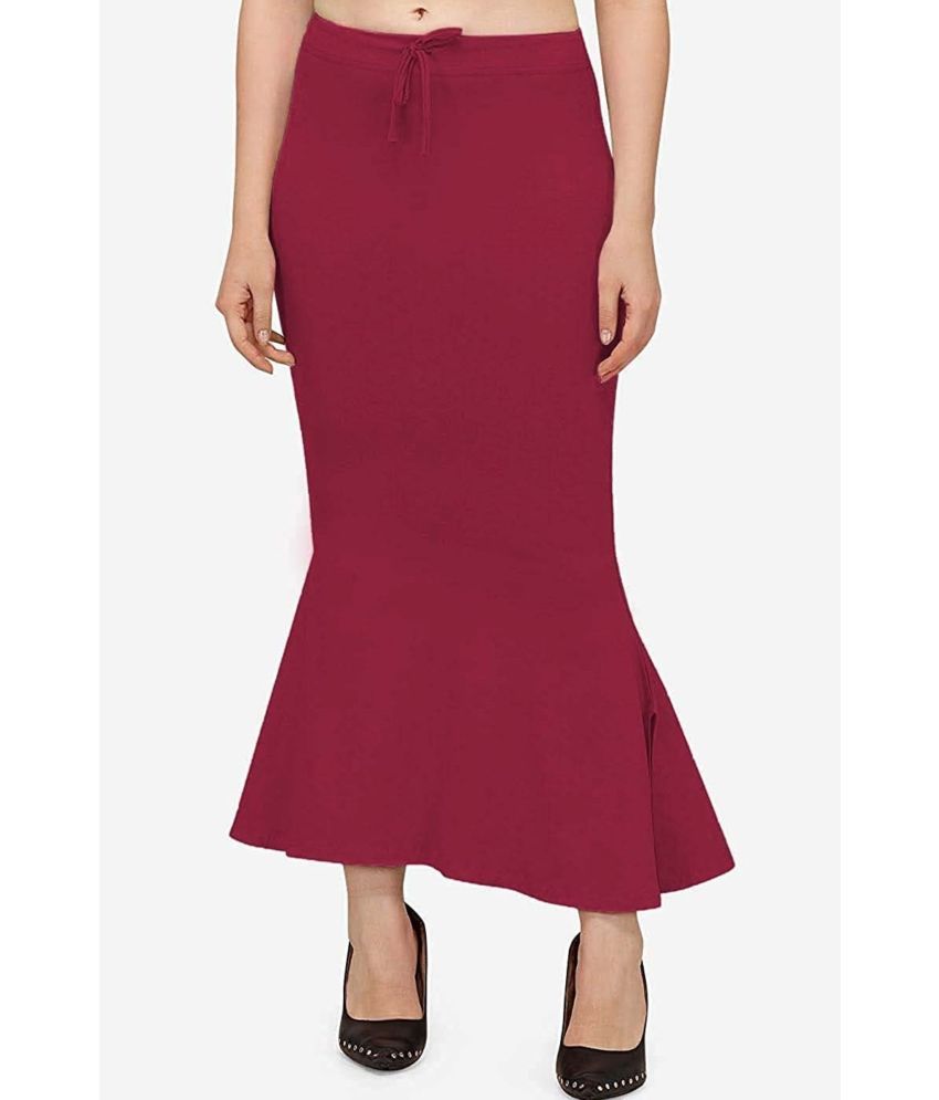     			DELTIN HUB Maroon Lycra Petticoat - Single